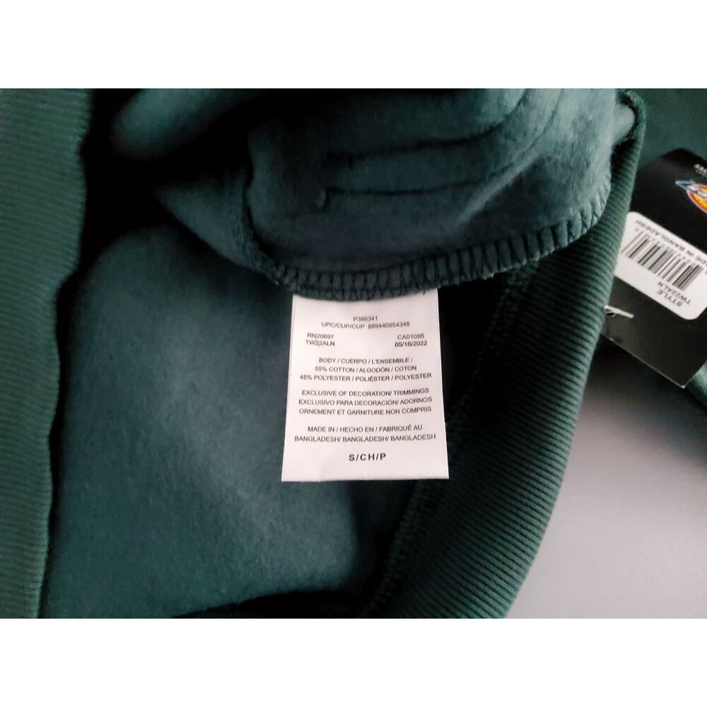 Dickies Green Pullover Hoodie With Logo Graphic Front S - Picture 5 of 7